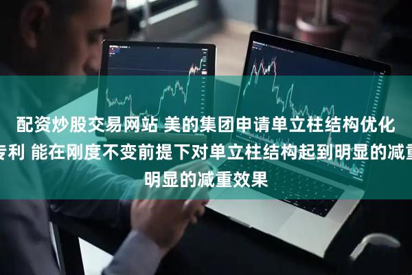 配资炒股交易网站 美的集团申请单立柱结构优化方法专利 能在刚度不变前提下对单立柱结构起到明显的减重效果